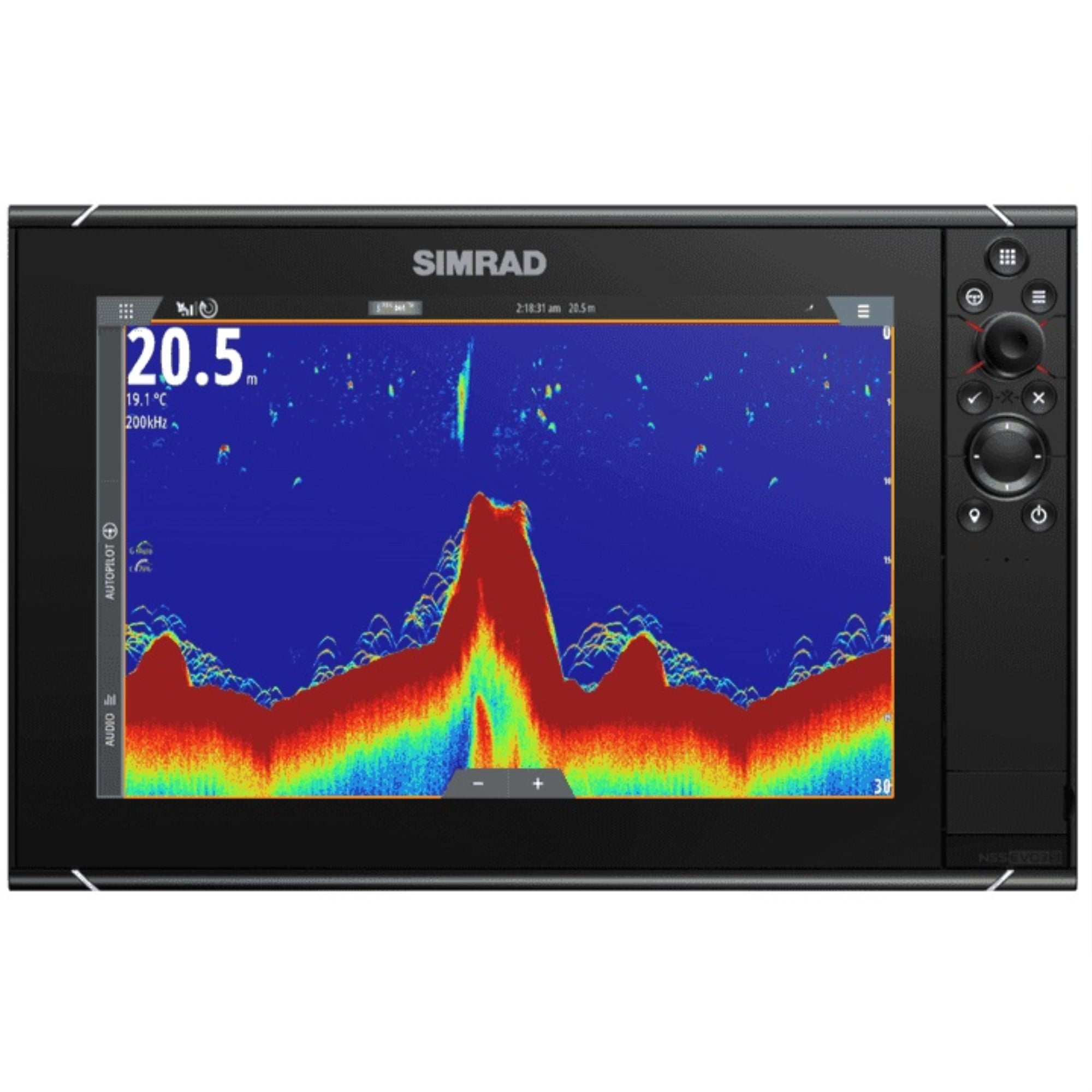 Simrad NSS12 Evo3S - 12-inch Multifunction Fish Finder Chartplotter with Preloaded C-MAP US Enhanced Charts
