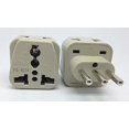 thumbnail image 1 of Simran 2-Outlet Universal USA to Italy Plug Adapter CE and RoHs Compliant, Model PG-407, 1 of 1