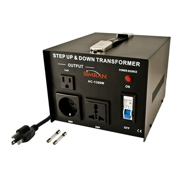 Simran AC-1500 Step Up/Down Voltage Converter Transformer 110V/220V - 1500 Watts