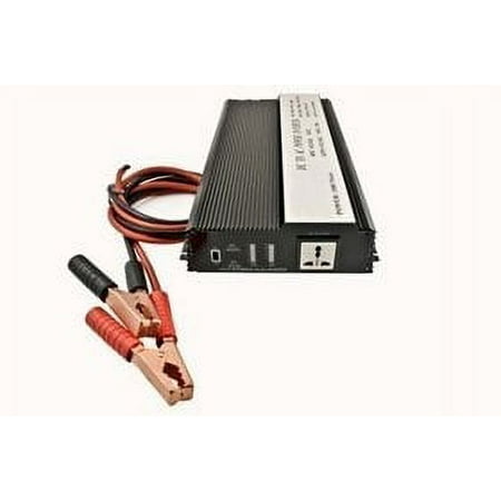 Simran DF1753-1000 - DC to AC Power Inverter 1000 Watts Converts 12V DC Battery Power to 110V Household Power - Use Household Electronics with Car Battery Power Ideal For Travel, Sailing and Camping