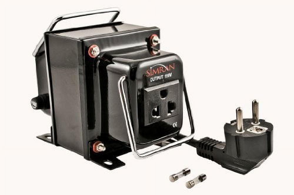 Simran Power Converter Voltage Transformer Step Down 220V-110V THG-300, CE Certified 300 Watt, Small, Black