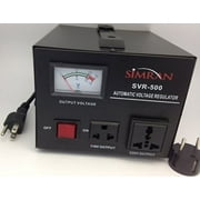 Simran Voltage Transformer Power Converter Regulator Stabilizer Power Converter BLACK SVR-500