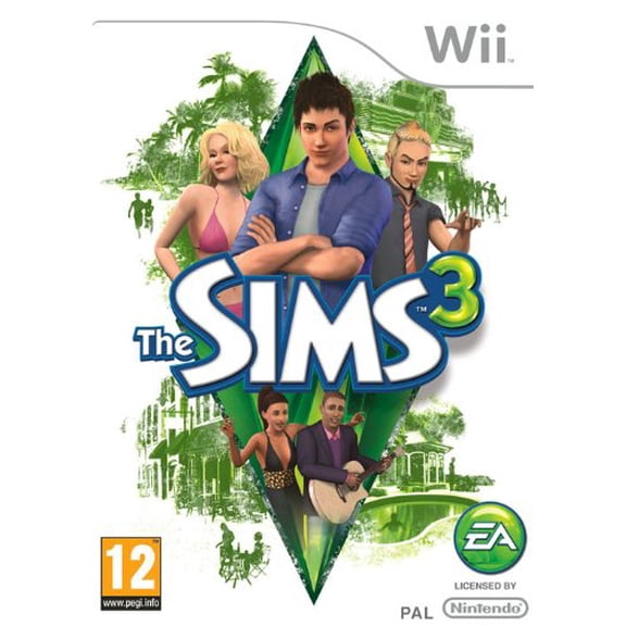 Pre-Owned Sims, 3 by Electronic Arts for Nintendo Wii, Strategy Simulation Video Game, 4 Offline Players, Parental Controls