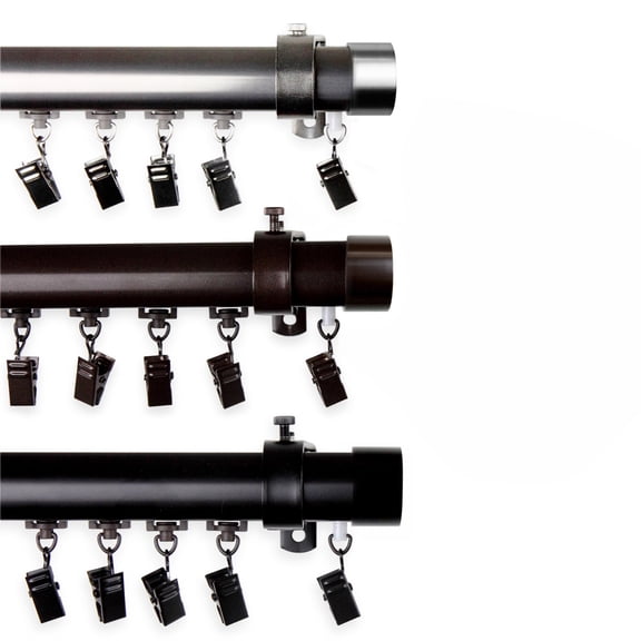 Sims Cordless Traverse Rod 28-48" - Cocoa