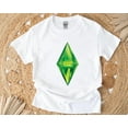 thumbnail image 1 of Sims Plumbob T-Shirt with Iconic Green Diamond for Game Fans, for men & women, up to size 5XL, 1 of 3