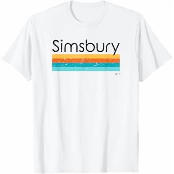 Simsbury Connecticut Retro Vintage T-Shirt