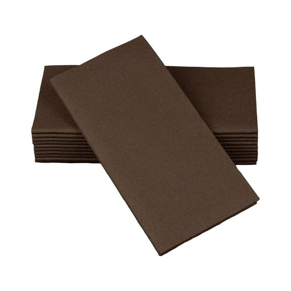 SimuLinen 16x16 Signature Colored Napkins Chocolate Brown - Box of 50