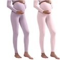 thumbnail image 1 of Simua 2PC Women's Maternity Leggings Over The Belly Bump Workout Full Length Leggings Running Active Yoga Pants, 1 of 3