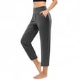 thumbnail image 1 of Simua Cropped Pants for Women High Waist Stretch Womens Golf Trousers for Spring Fall with Pockets, 1 of 8