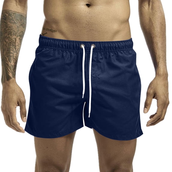 Simua Men's 3-Inch Athletic Shorts | Quick-Dry Double-Layer with Mesh Lining & Zipper Pockets