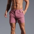 thumbnail image 1 of Simua Men's 3-Inch Chino Shorts | Button Zipper Elastic Waist Pockets For Spring Summer Outdoor Beach Casual, 1 of 8