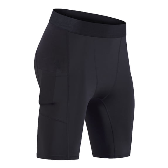 Simua Men's High-Elastic Compression Yoga Shorts | Breathable 5-Inch Workout Shorts with Side Pockets