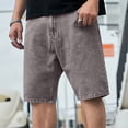 thumbnail image 1 of Simua Men's Washed Loose Fit Denim Shorts | 5-Inch Casual Pockets For All Season Daily Wear, 1 of 8