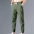 thumbnail image 1 of Simua Men's Casual Ankle Cuff Jogger Pants | Elastic Drawstring Waist with Pockets Lightweight Nylon Spandex Cropped Trousers for Daily Outdoor Wear, 1 of 6
