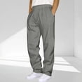 thumbnail image 1 of Simua Men's Casual Jogger Pants | Elastic Drawstring Waist with Pockets Polyester Trousers for Daily Outdoor All Season Wear, 1 of 5