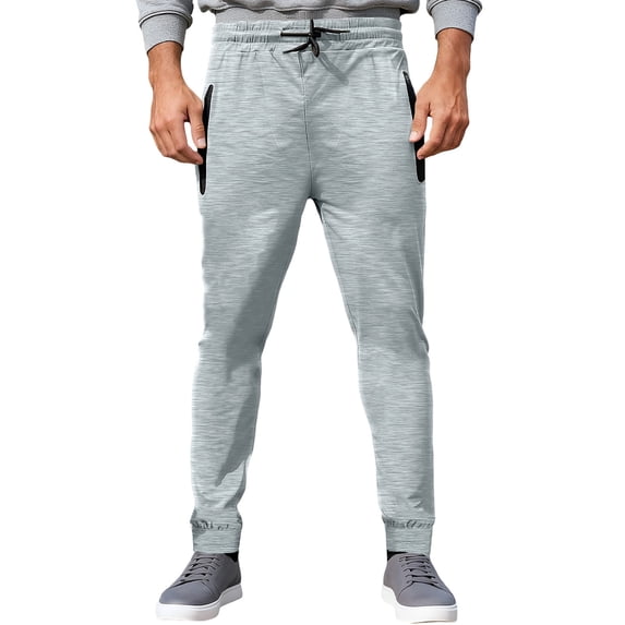Simua Men's Casual Jogger Pants with Elastic Waist & Side Pockets - Comfort Fit Solid Color Lounge Pants for Daily Wear and Outdoor Activities
