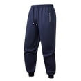 thumbnail image 1 of Simua Men's Fleece-Lined Thermal Pants with Elastic Waist & Zipper Pockets - Winter Warm Lamb Fleece Lined Jogger Pants for Cold Weather (S-XXL), 1 of 3