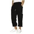 thumbnail image 1 of Simua Men's Fleece-Lined Winter Pants with Drawstring Waist - Thermal Warm Trousers for Cold Weather (S-XXXXL), 1 of 5