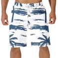 thumbnail image 1 of Simua Men's Hawaiian Tropical Print Quick Dry Swim Trunks | Elastic Waist Drawstring Pockets Beach Shorts for Spring Summer, 1 of 4