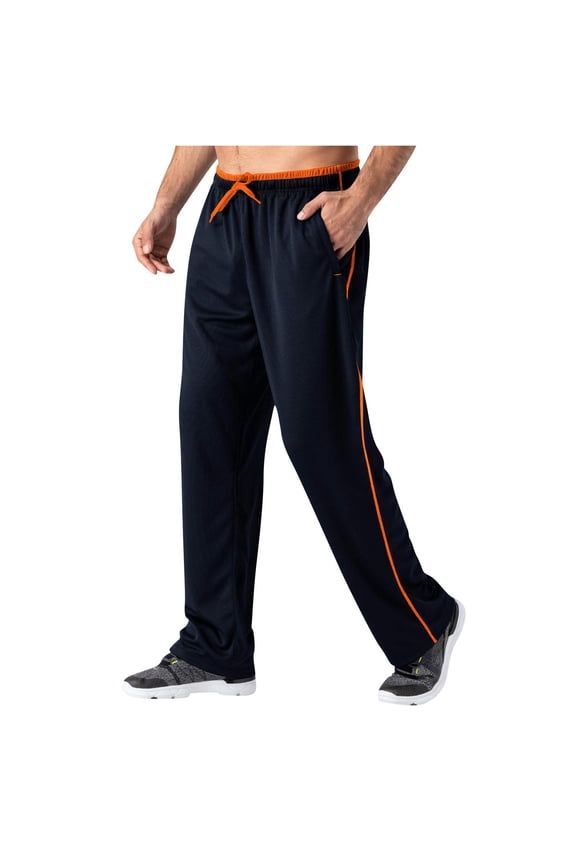 Simua Men's Mesh Panel Training Pants with Breathable Inserts - Ventilated Sport Pants for Active Wear (S-XXL)