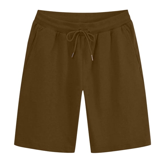 Simua Men's 5-Inch Casual Shorts | Elastic Waist Drawstring Pockets For All Season Daily Outdoor