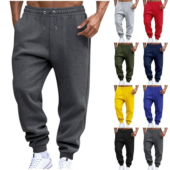 Simua Men's Performance Jogger Pants with Zipper Details - Moisture-Wicking Athletic Pants for Training and Casual Wear