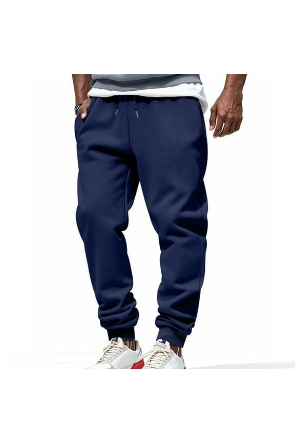 Simua Men's Performance Jogger Pants with Zipper Details - Moisture-Wicking Athletic Pants for Training and Casual Wear