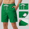 thumbnail image 1 of Simua Men's Solid Color Quick Dry Swim Trunks | Built-In Liner Multi-Pocket Elastic Drawstring Waist Beach Shorts for Summer Water Sports Casual Wear, 1 of 5