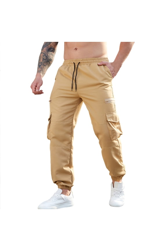 Simua Men's Stretch Workwear Pants with Reinforced Knees - Durable Flexible Trousers for Labor and Outdoor Tasks (M-XXXXL)