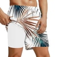 thumbnail image 1 of Simua Men's Striped Brushstroke Print Lined Quick Dry Swim Trunks | Elastic Waist Drawstring Pockets Beach Shorts for Spring Summer, 1 of 4