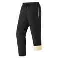 thumbnail image 1 of Simua Men's Thermal Fleece Lined Casual Pants with Drawstring Elastic Waist and Zipper Pockets - Heavy Duty Winter Warm Trousers for Cold Weather (L-XXXXXL), 1 of 9