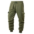 thumbnail image 1 of Simua Men's Thermal Jogger Pants with Pockets - Thickened Warmth Elastic Waist Sport Sweatpants for Workout & Lounge, S-XXL, 1 of 4