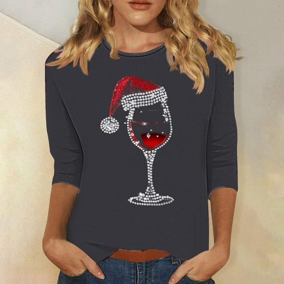 Simua Merry Christmas Sweatshirts for Women Funny Graphic Printed Sweatshirt Fall Pullover Cute Tops