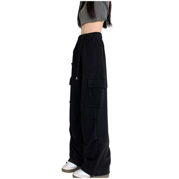 Simua Summer Pants for Women Loose Yoga Pants with Pockets Casual Lounge Pants