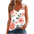 thumbnail image 1 of Simua Summer Tank Top for Women, Ladies Floral Printed Spaghetti Strap Trendy Sleeveless Loose T-shirts, Size S-2XL, 1 of 4