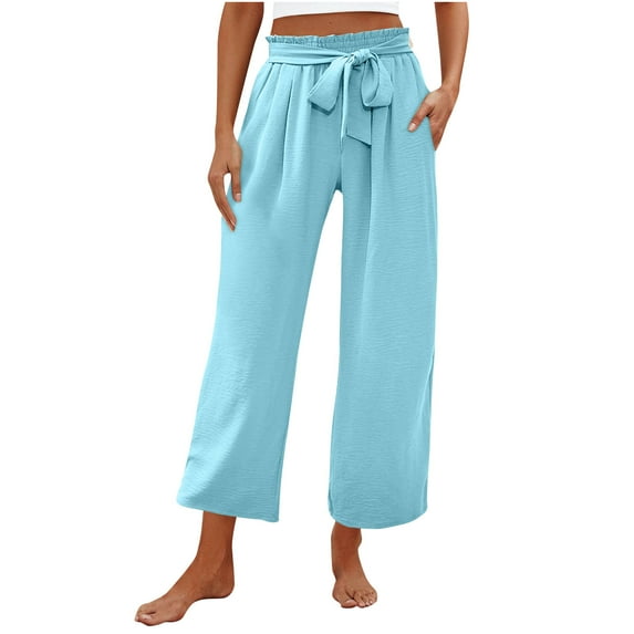 Wensltd Wide Leg Pants Woman High Wasit Lounge Pants Comfort