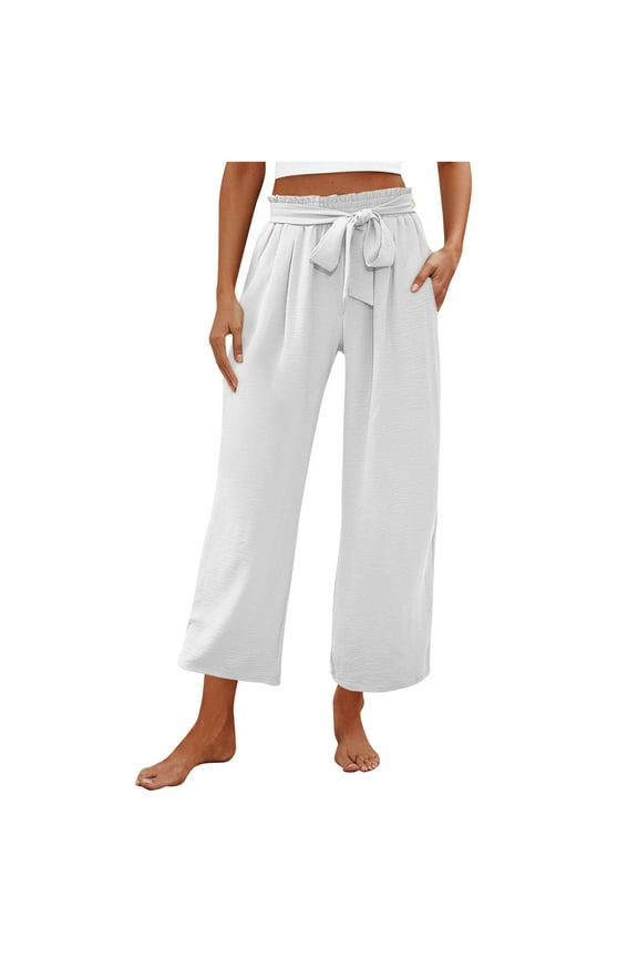 Wide Leg Pants Woman High Wasit Lounge Pants Comfort
