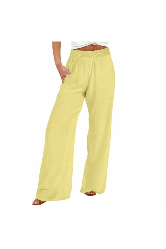 Wide Leg Pants Woman High Wasit Lounge Pants Comfort