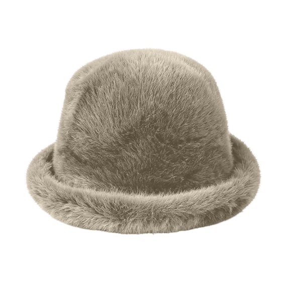 Simua Women Bucket Hats Winter Fashion Plush Fleece Lined Wide Brim Soft Casual Headwear for Fall Winter Daily Outdoor Walking