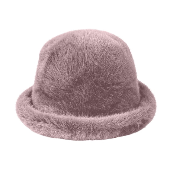 Simua Women Bucket Hats Winter Fashion Plush Fleece Lined Wide Brim Soft Casual Headwear for Fall Winter Daily Outdoor Walking
