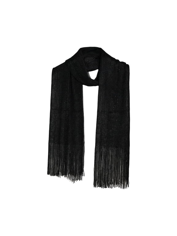 Women Scarf Wrap Shawl Long Knit Fringe Tassel Soft for Party Fall Winter Daily Outdoor