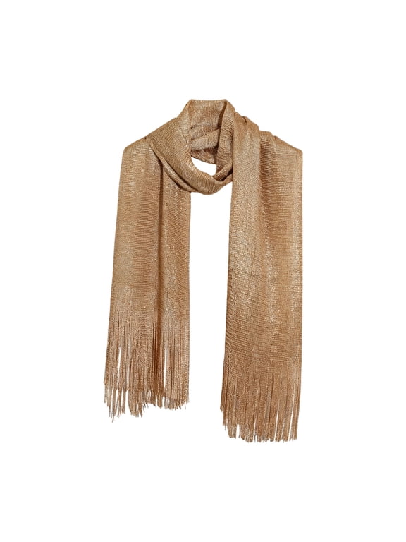Women Scarf Wrap Shawl Long Knit Fringe Tassel Soft for Party Fall Winter Daily Outdoor