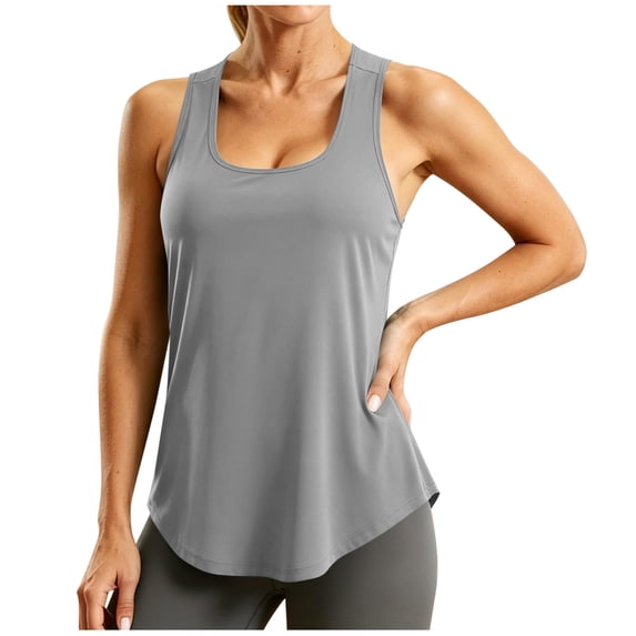Simua Women Spring Summer Sleeveless Tank Tops Square Neck Pleated Blouse Solid Color Pullover Shirt