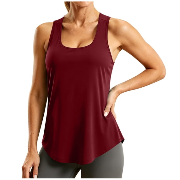 Simua Women Spring Summer Sleeveless Tank Tops Square Neck Pleated Blouse Solid Color Pullover Shirt