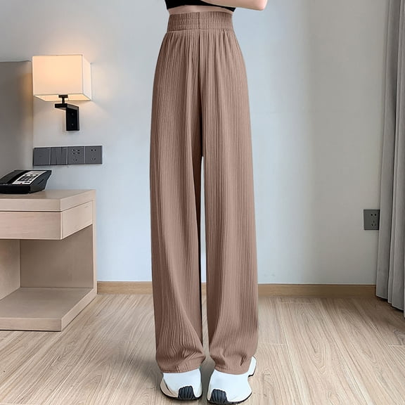 Simua Women Summer Pants Casual Flowy Breathable Trousers
