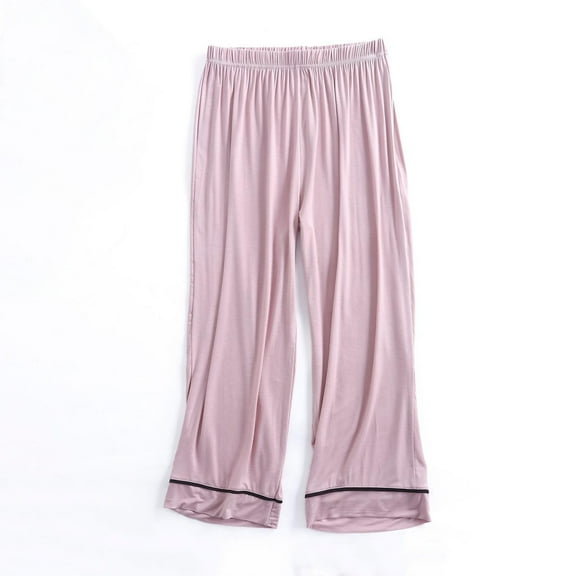 Simua Women Summer Pants Elastic Waist Loose Baggy Trouser