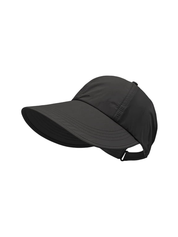 Women Sun Hats Visor Cap Wide Brim Lightweight Adjustable Back Strap Outdoor Headwear for Travel Beach Hiking