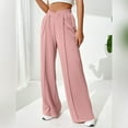 thumbnail image 1 of Wensltd Women Sweat Pants Casual Solid Color Wide Leg Lounge Pants, 1 of 7