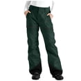 thumbnail image 1 of KIHOUT Women's Color Block Pocket Windproof Waterproof Ski Pants - Polyester Sport Snow Trousers (S, M, L, XL, XXL, XXXL) – Wear Over Fleece Base Layers or as Standalone Hiking Pants, 1 of 8