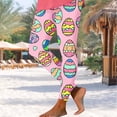 thumbnail image 1 of Simua Women's Easter Egg Print High Waist Yoga Leggings Stretch Quick Dry Workout Pants Casual Fitness Trousers, 1 of 5